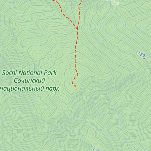 Map of Mount Pikhtovaya