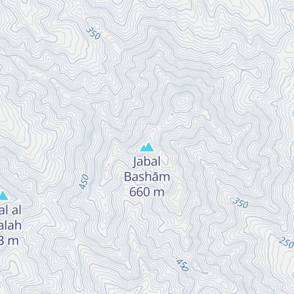 Map of Jabal Bashām