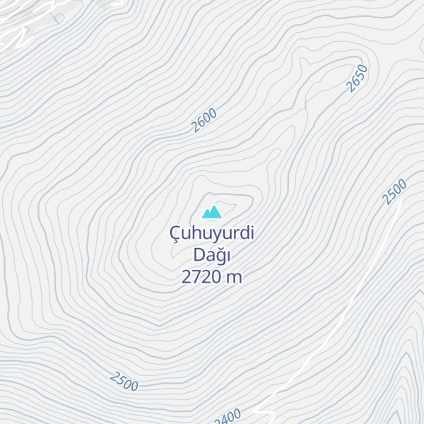 Map of Çuhuyurdi Dağı