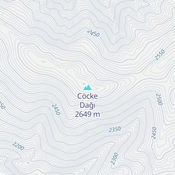 Map of Cöcke Dağı
