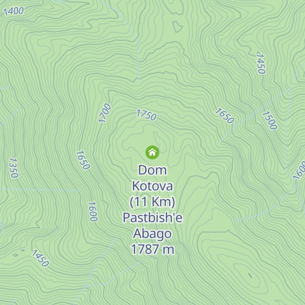 Map of Dom Kotova (11 Km) Pastbish'e Abago