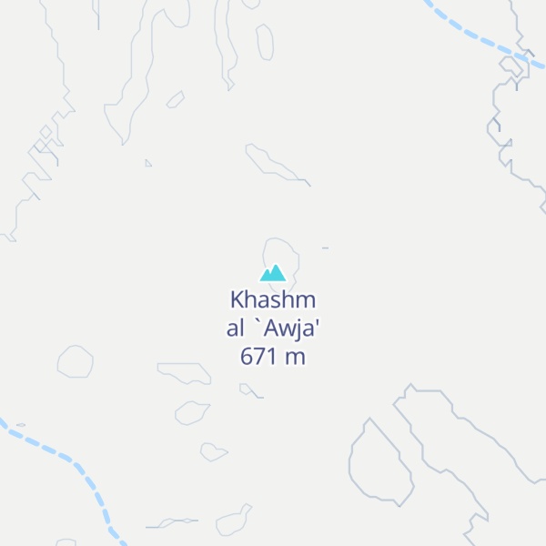 Map of Khashm al `Awja'