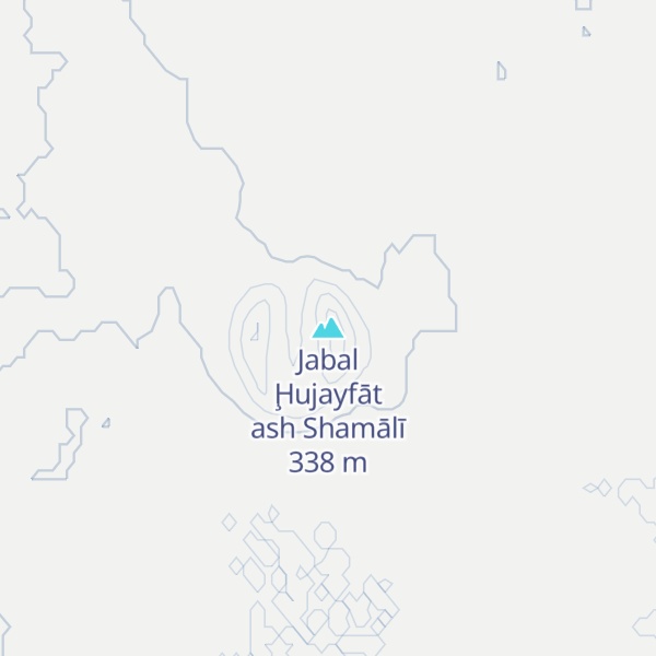 Map of Jabal Ḩujayfāt ash Shamālī