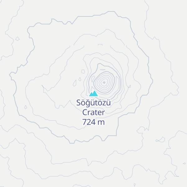 Map of Söğütözü Crater
