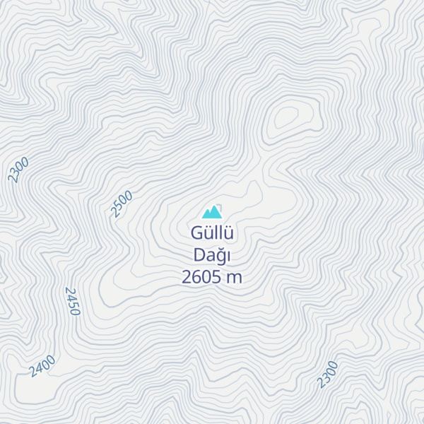 Map of Güllü Dağı