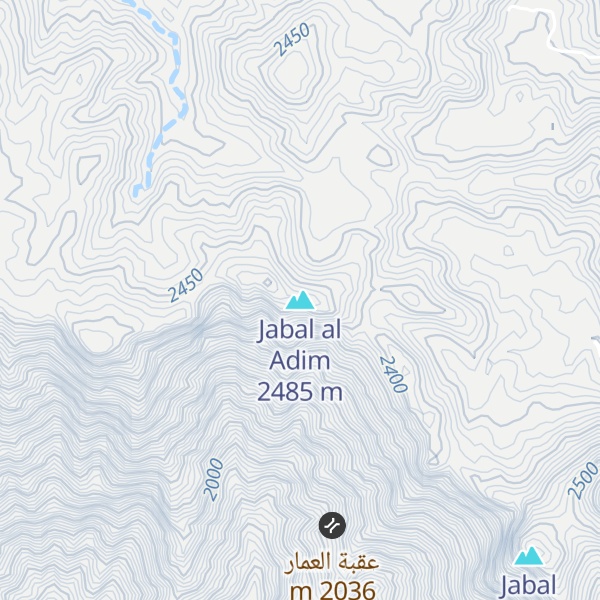Map of Jabal al Adim