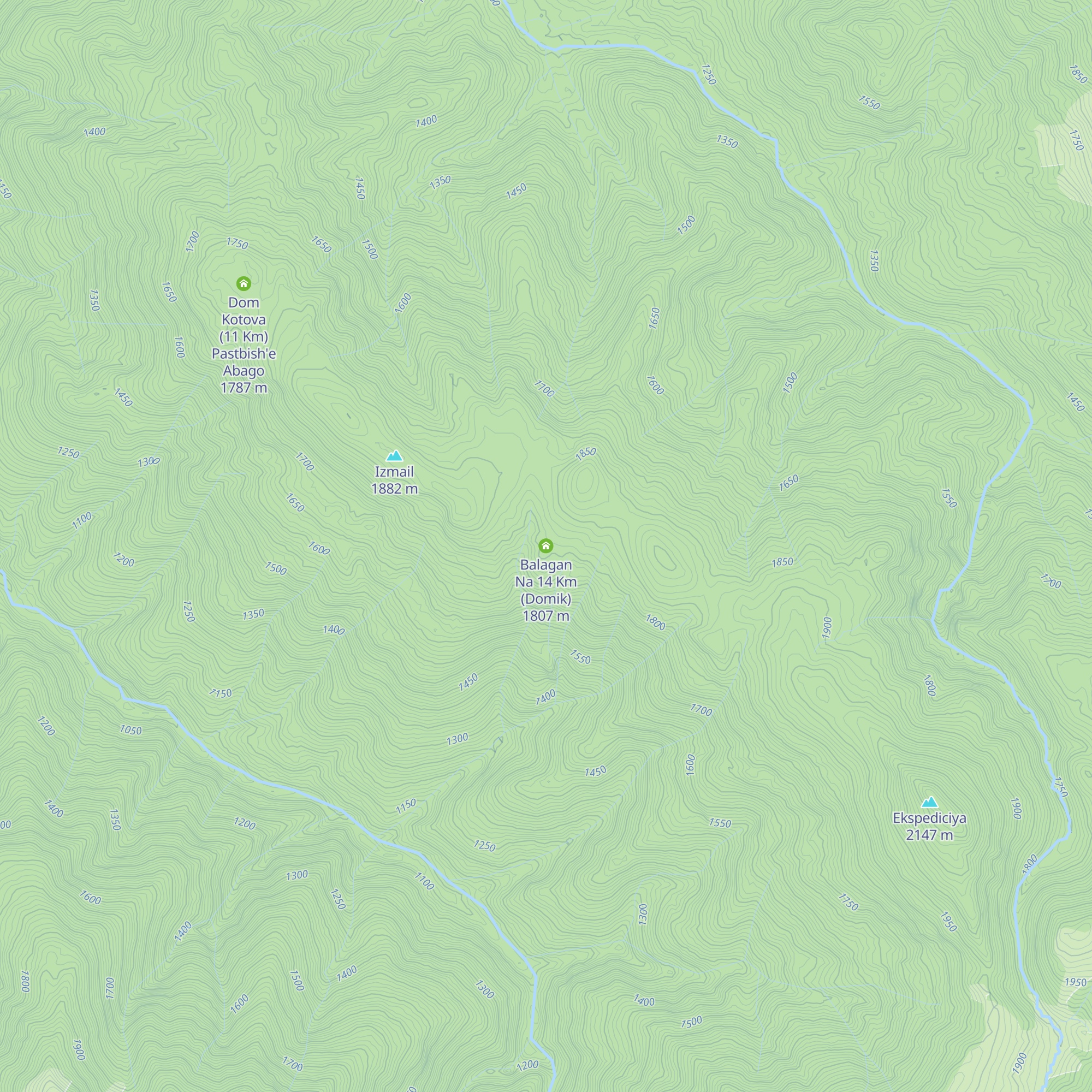 Balagan Na 14 Km (Domik) map