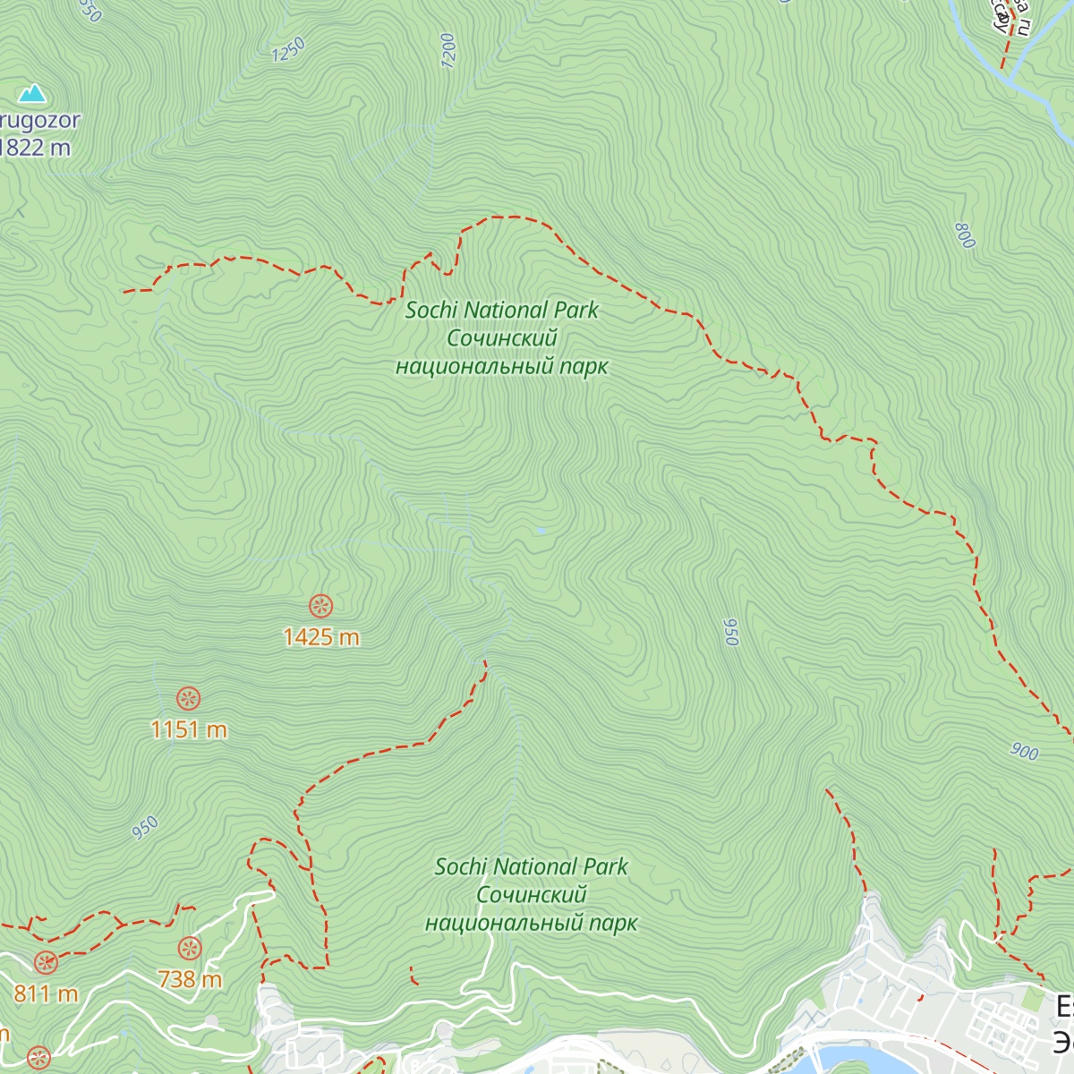 Priyut «Gornii» map