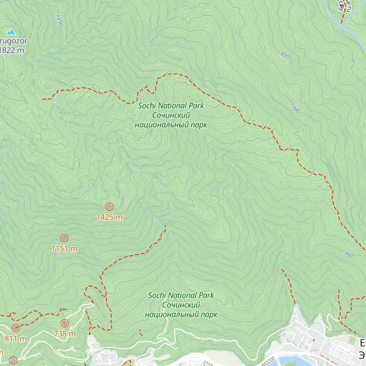 Priyut «Gornii» map