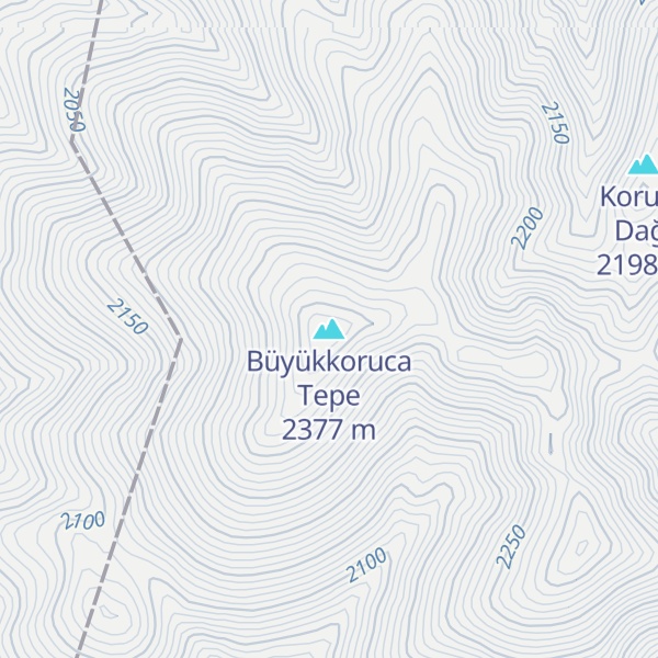Map of Büyükkoruca Tepe