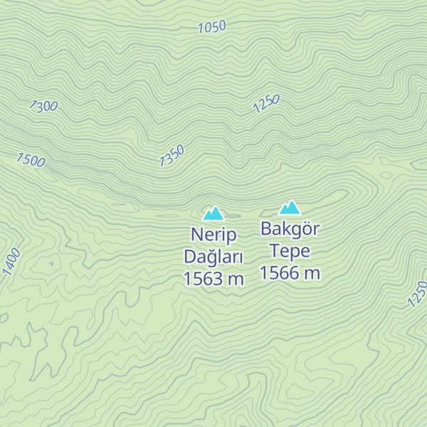 Map of Nerip Dağları