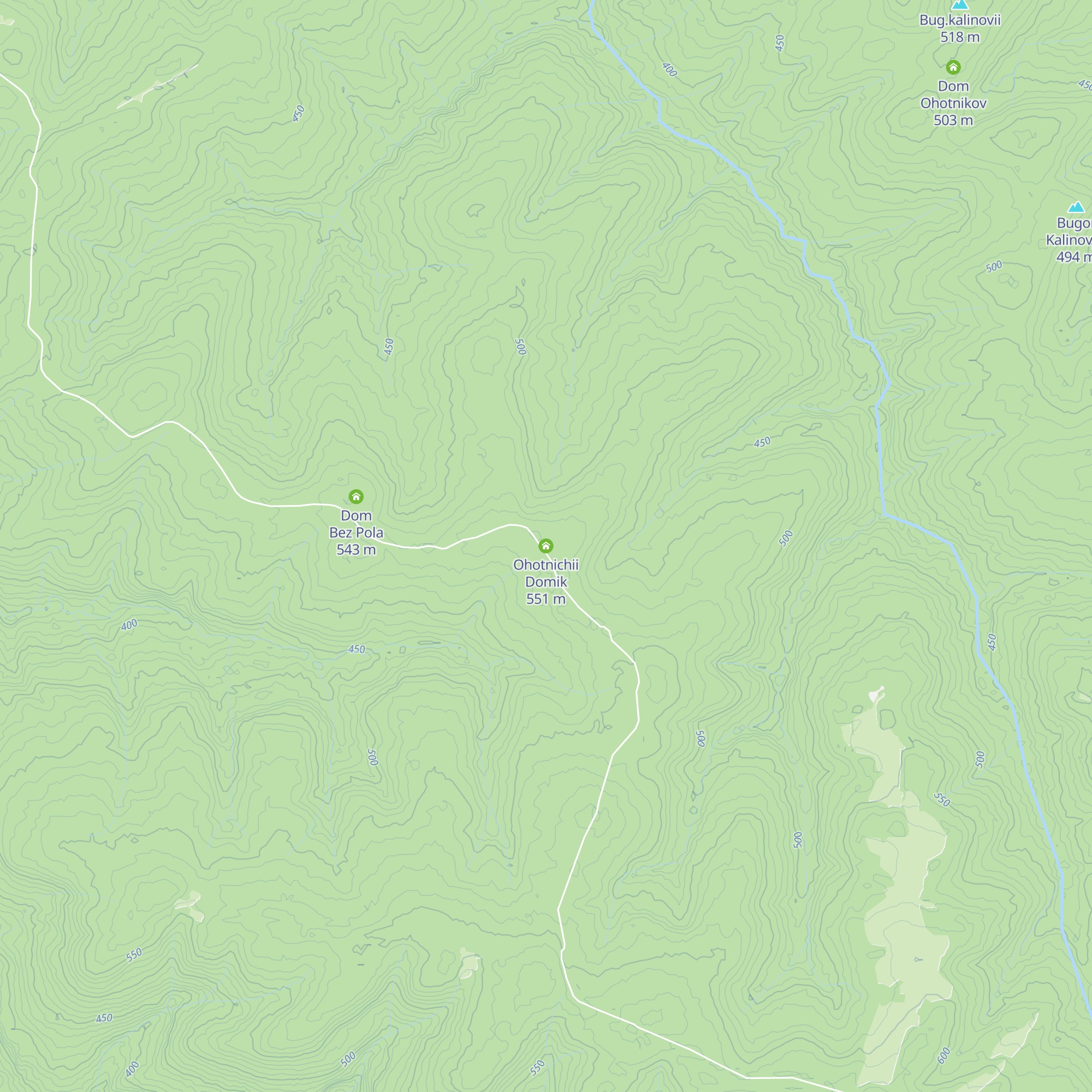Ohotnichii Domik map