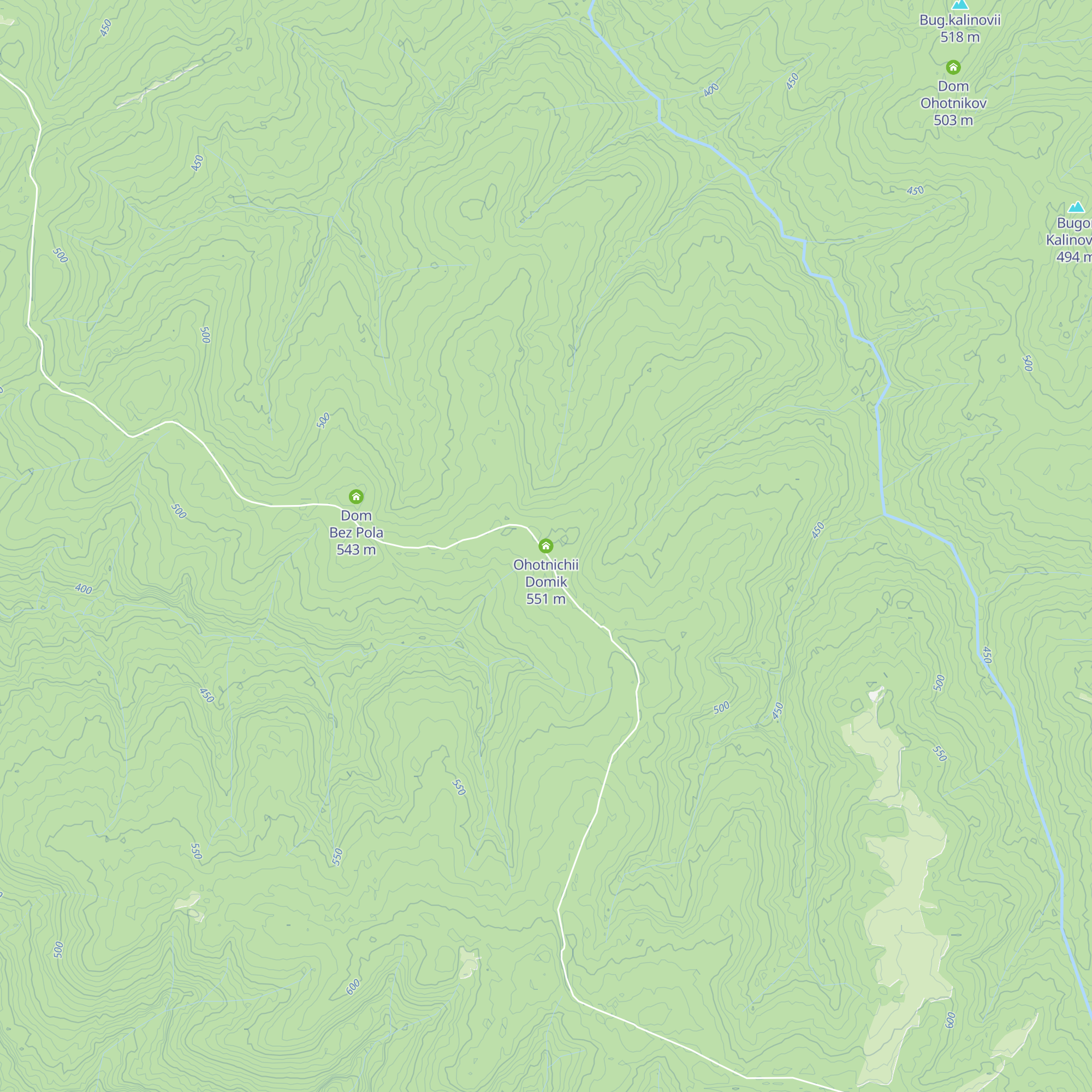 Ohotnichii Domik map