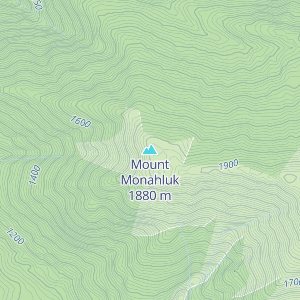 Map of Mount Monahluk