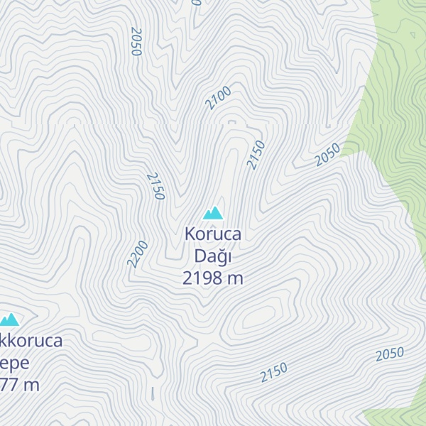 Map of Koruca Dağı