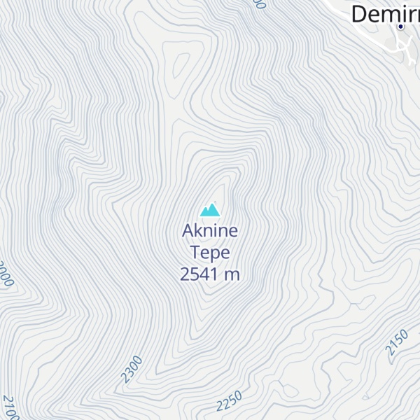Map of Aknine Tepe