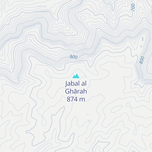 Map of Jabal al Ghārah