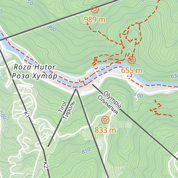 Map of Mzimta Dvor