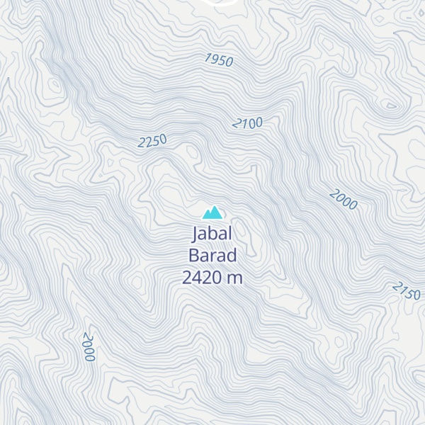 Map of Jabal Barad