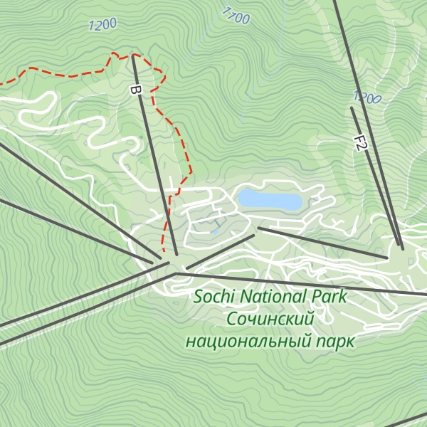 Map of Polyana 1389 6 Kottedzh