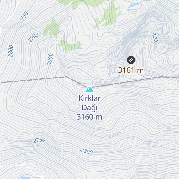 Map of Kırklar Dağı