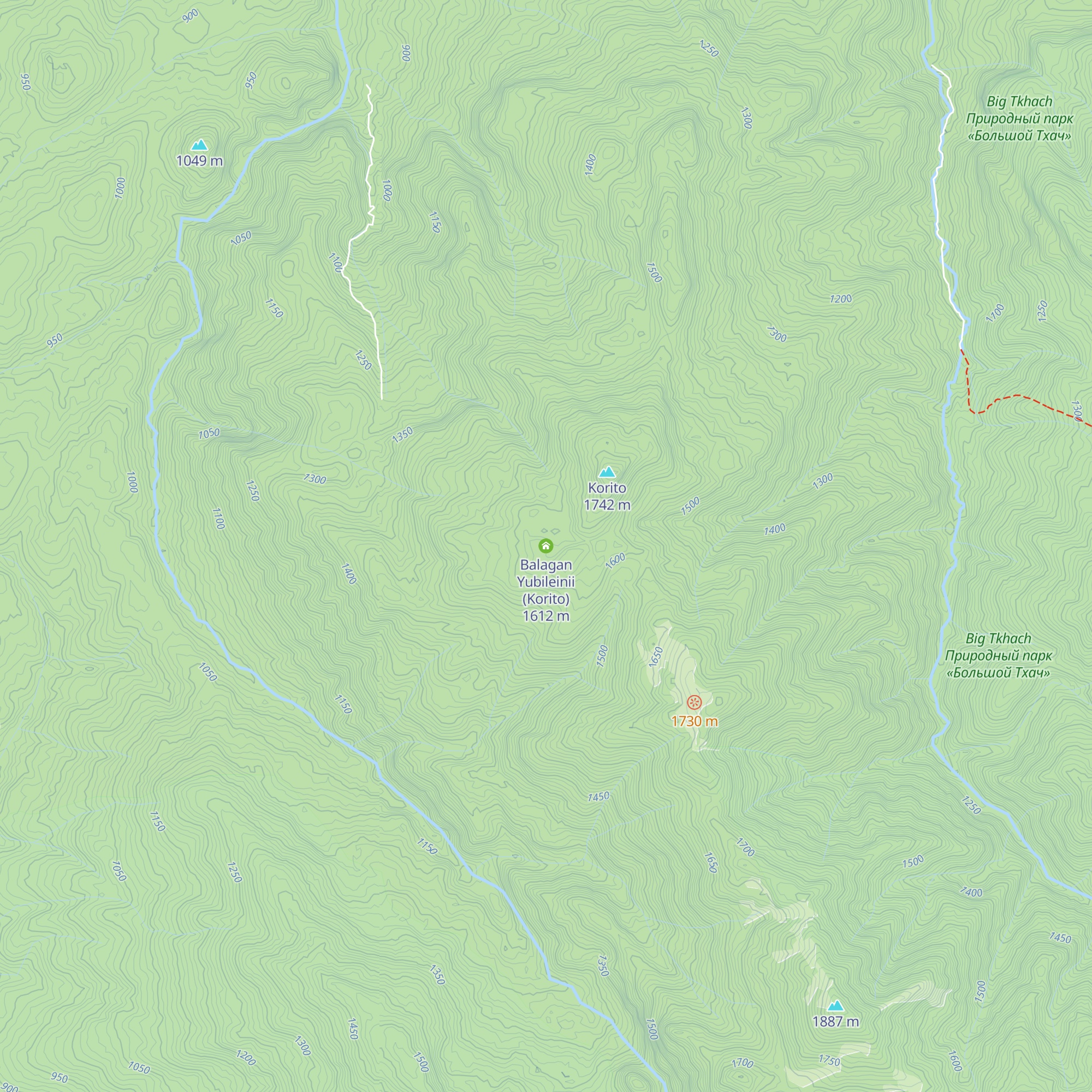 Balagan Yubileinii (Korito) map