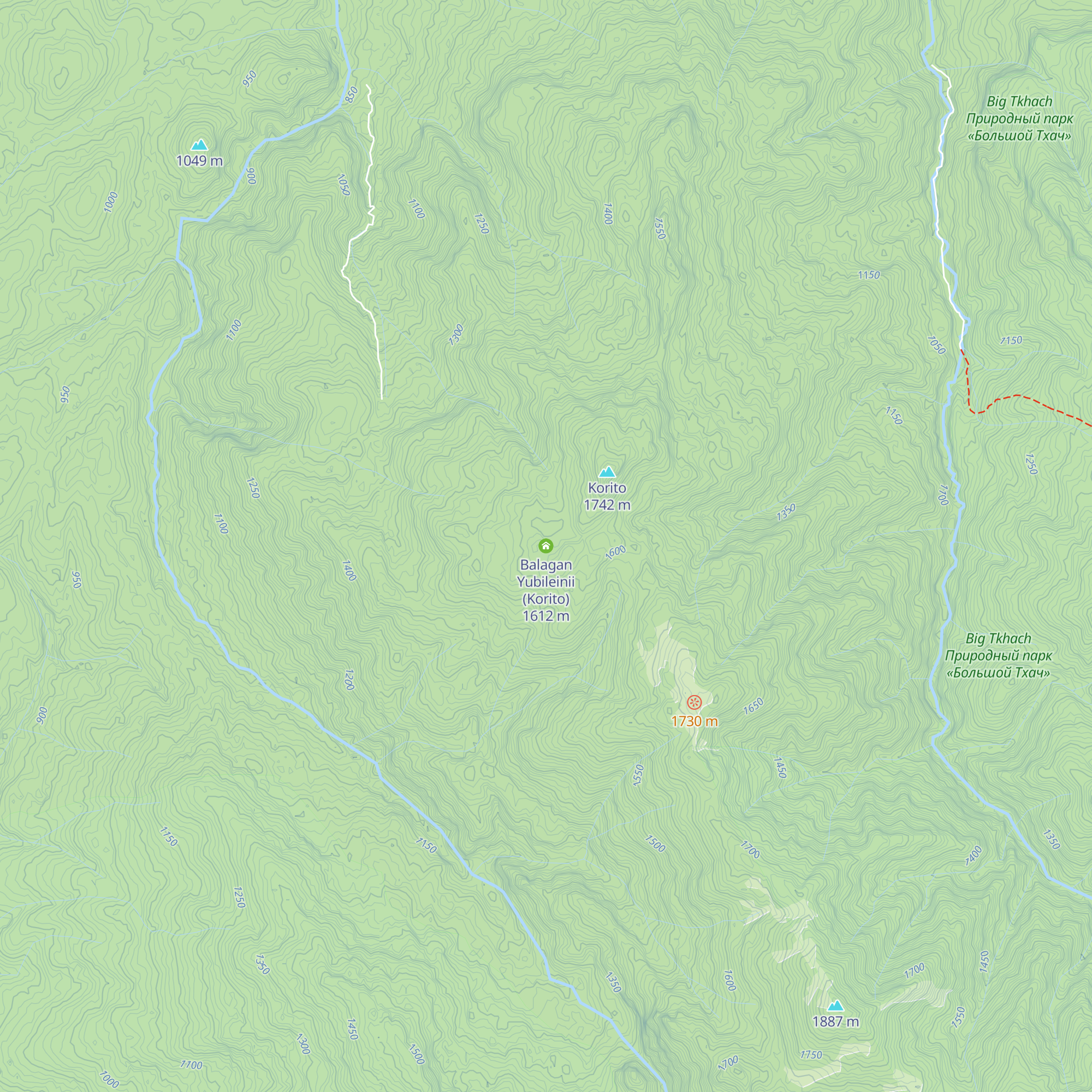 Balagan Yubileinii (Korito) map