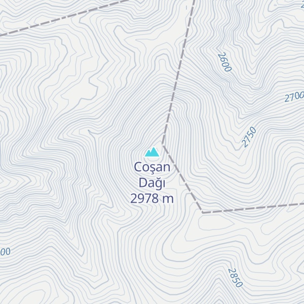 Map of Coşan Dağı