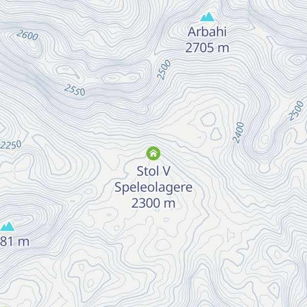 Map of Stol V Speleolagere