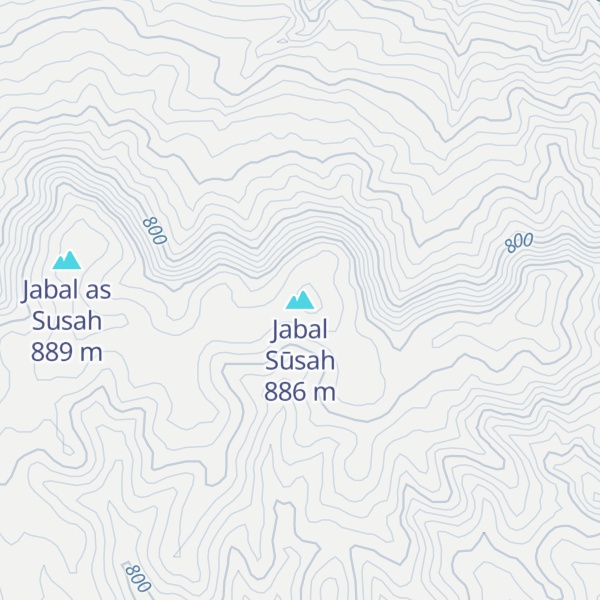 Map of Jabal Sūsah
