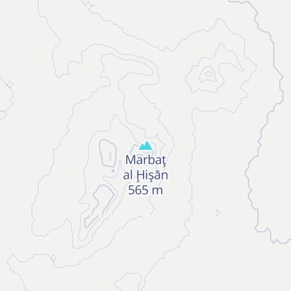 Map of Marbaţ al Ḩişān