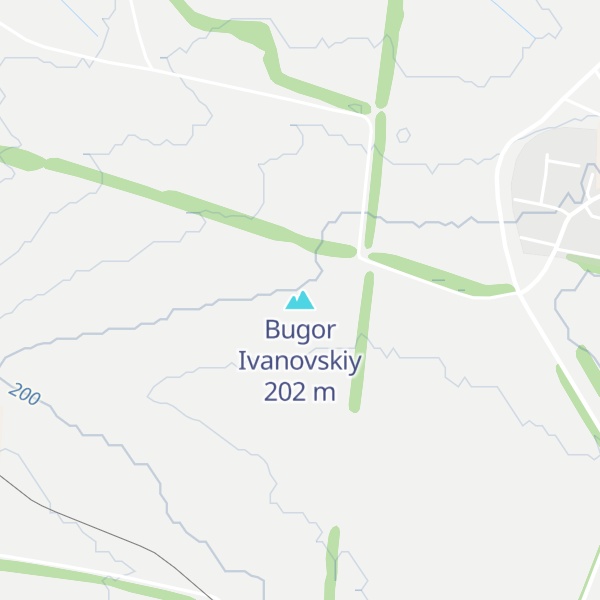 Map of Bugor Ivanovskiy