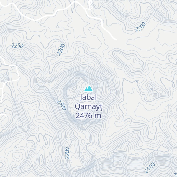 Map of Jabal Qarnayţ
