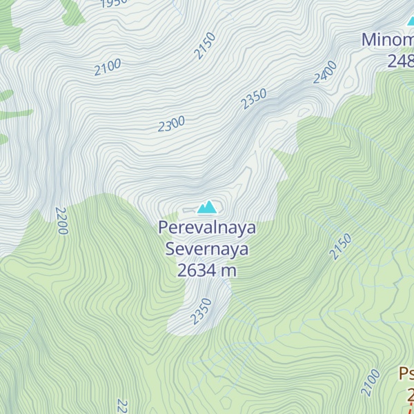 Map of Perevalnaya Severnaya