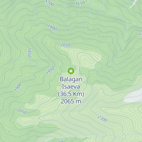 Map of Balagan Isaeva (36,5 Km)
