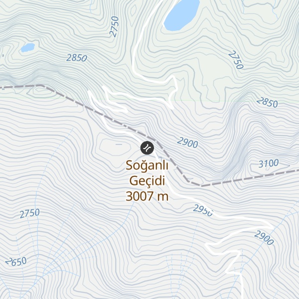 Map of Soğanlı Mountain Pass