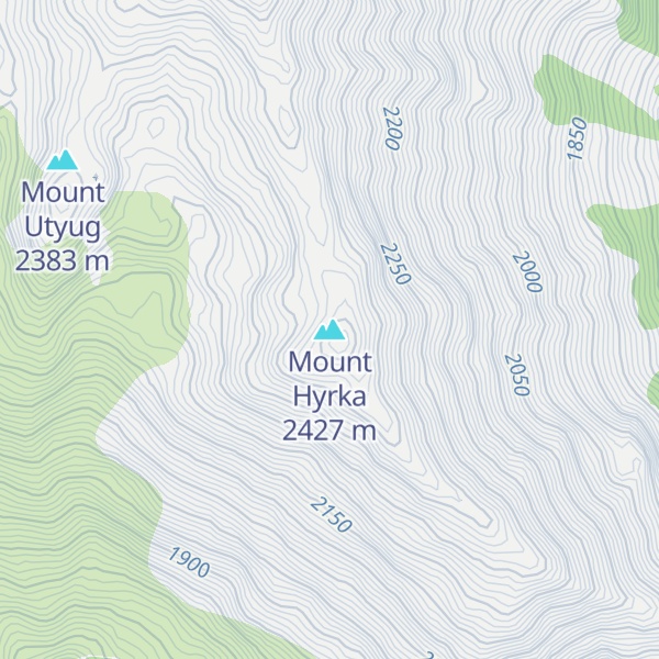 Map of Mount Hyrka