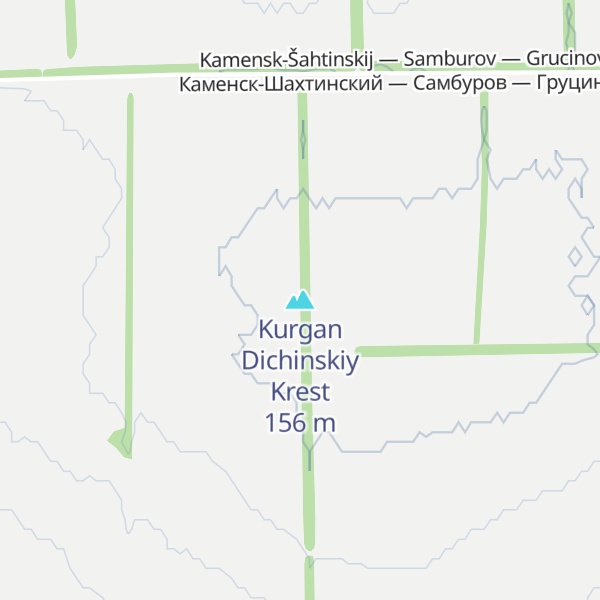 Map of Kurgan Dichinskiy Krest