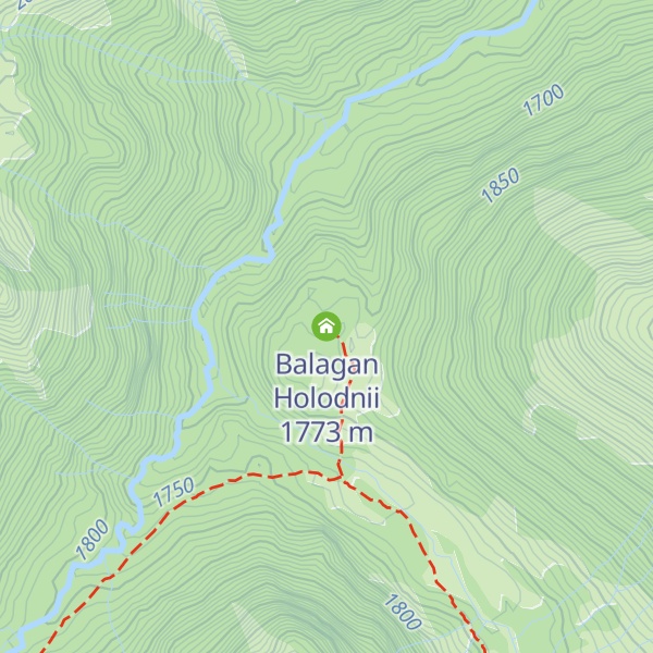 Map of Balagan Holodnii