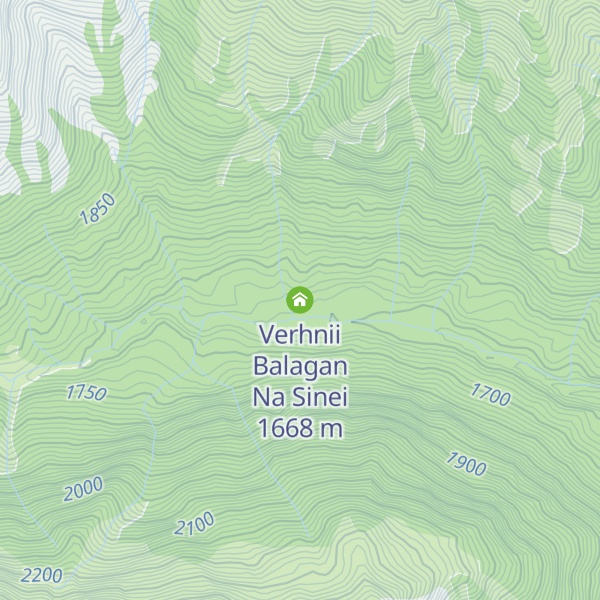 Map of Verhnii Balagan Na Sinei