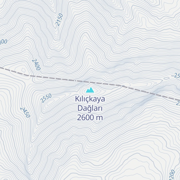 Map of Kılıçkaya Dağları