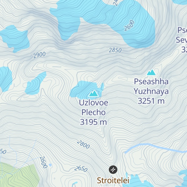 Map of Uzlovoe Plecho