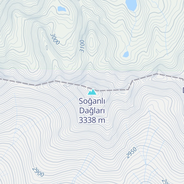 Map of Soğanlı Dağları
