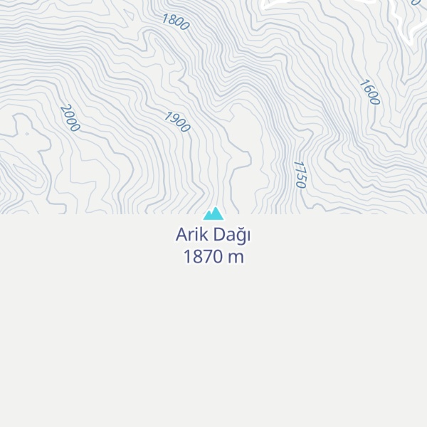 Map of Arik Dağı