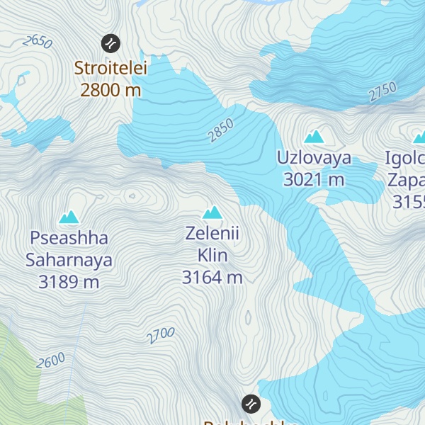 Map of Zelenii Klin