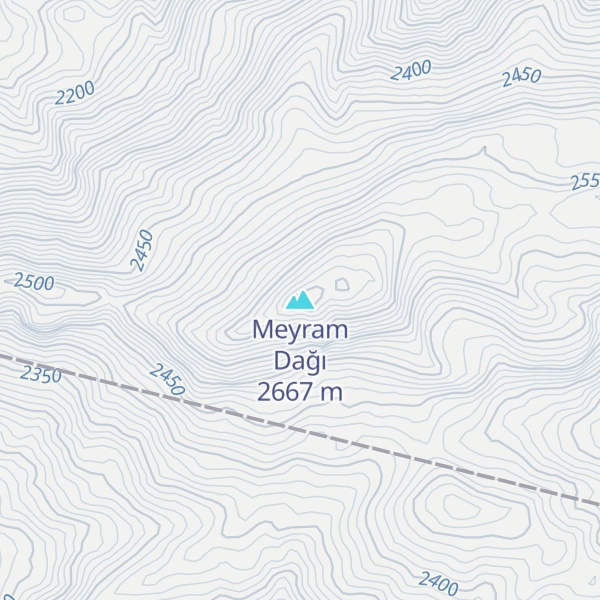 Map of Meyram Dağı