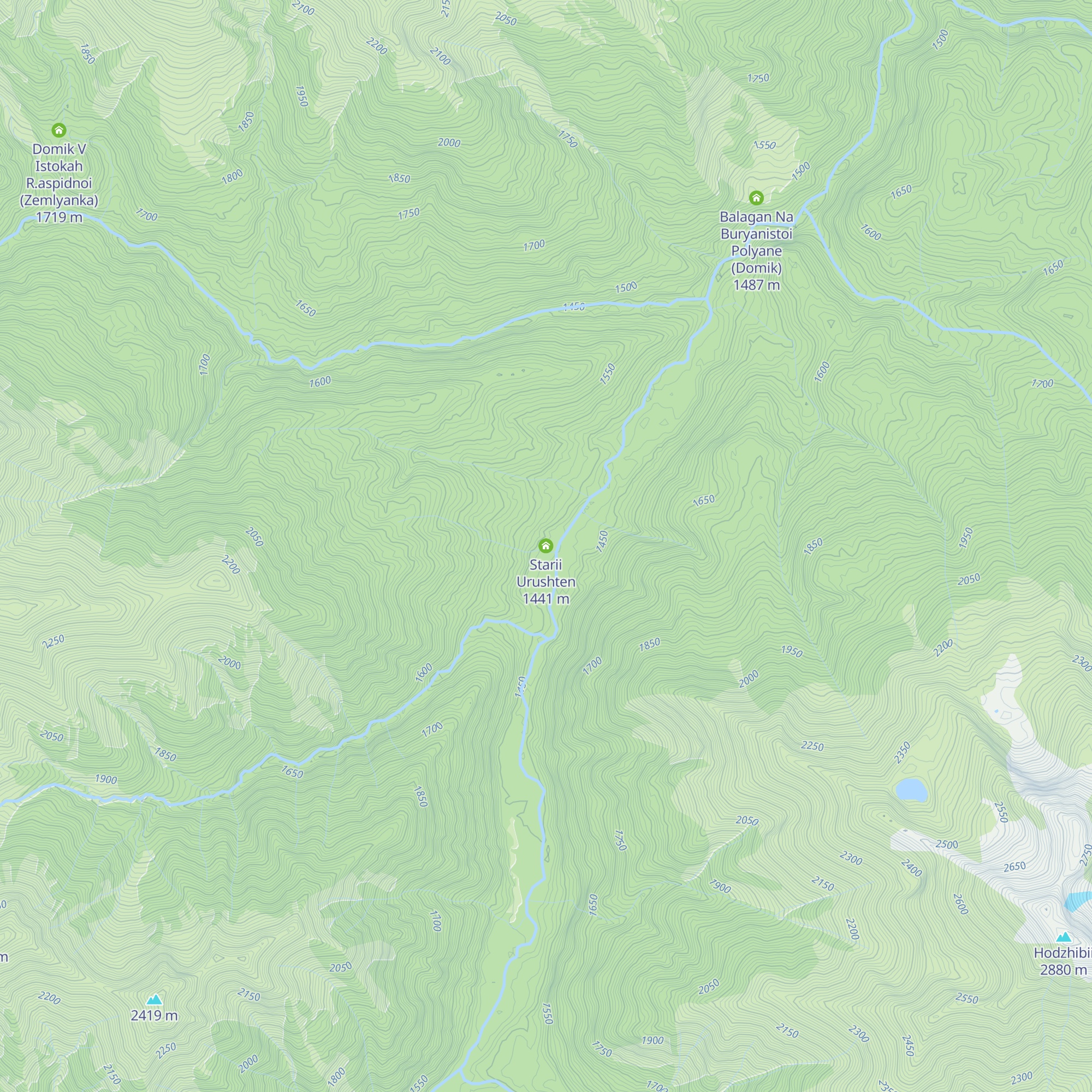 Starii Urushten map