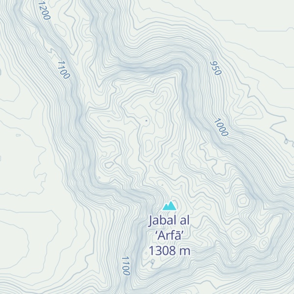 Map of Jabal al `Arfa'