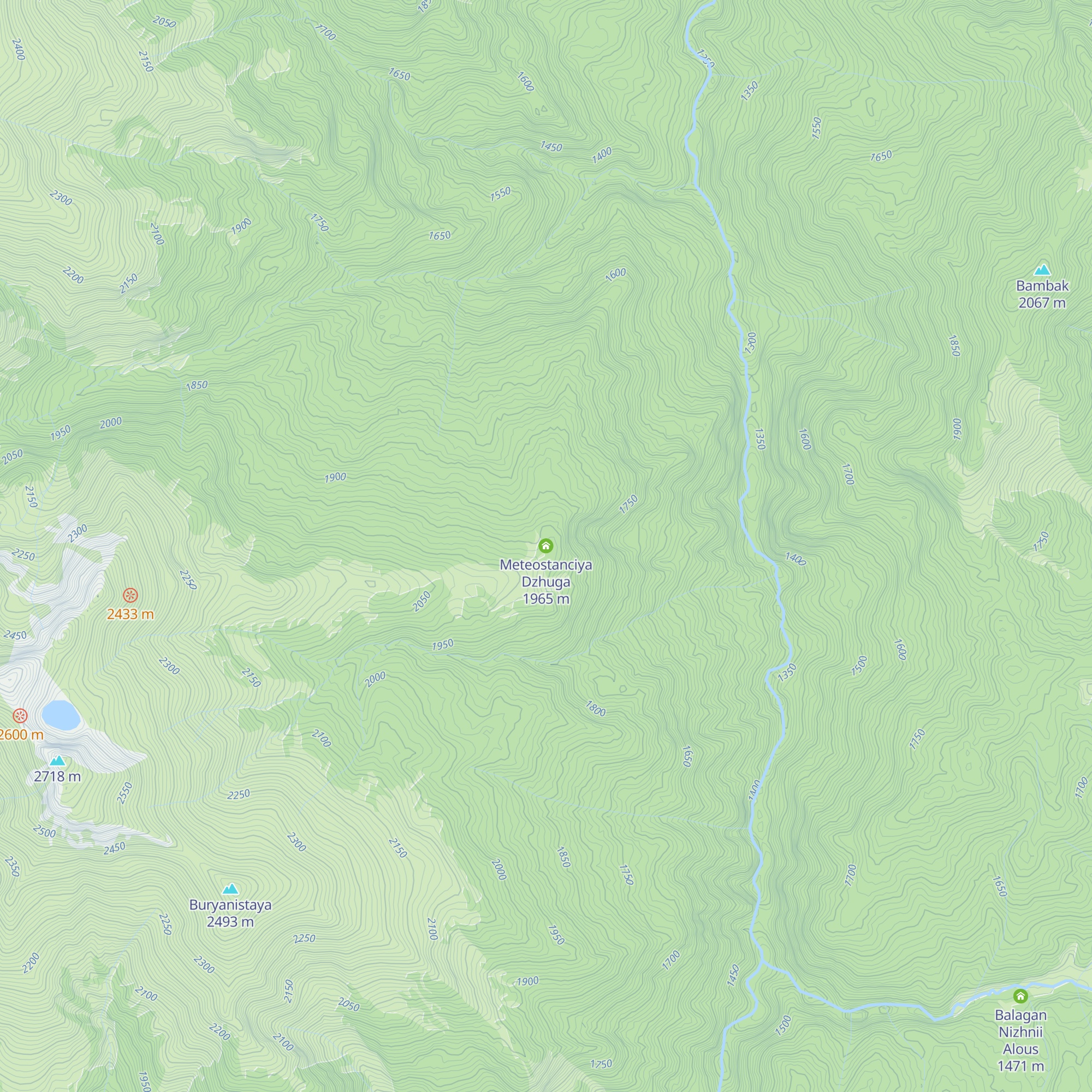 Meteostanciya Dzhuga map