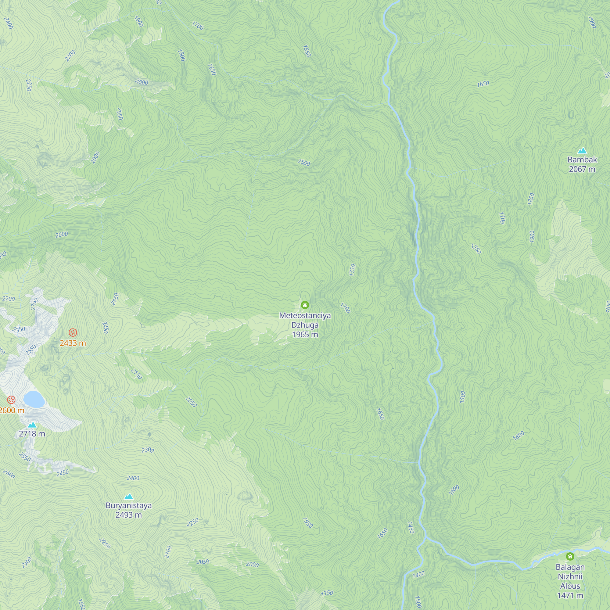 Meteostanciya Dzhuga map